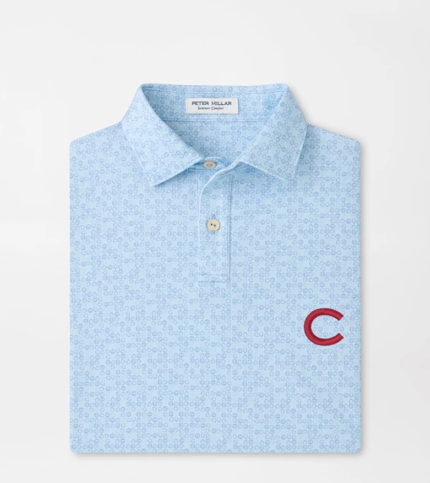 Colgate Bases Loaded Youth Performance Jersey Polo in PALE BLUE