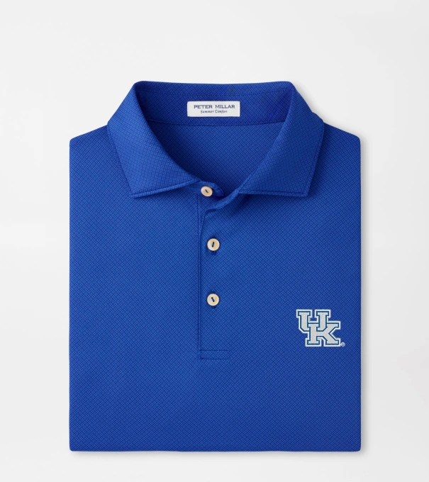 Kentucky Hugo Performance Jersey Polo in Blue3