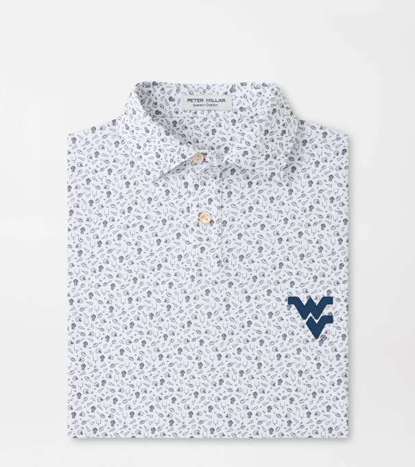 West Virginia Kick Off Youth Performance Jersey Polo in Gale Grey
