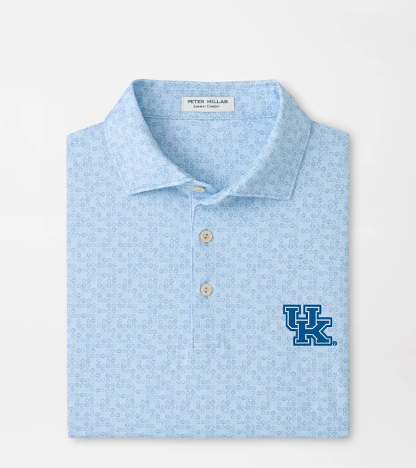 Kentucky Bases Loaded Performance Jersey Polo in PALE BLUE