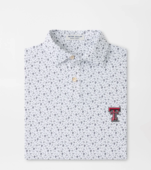 Texas Tech Kick Off Youth Performance Jersey Polo in Gale Grey