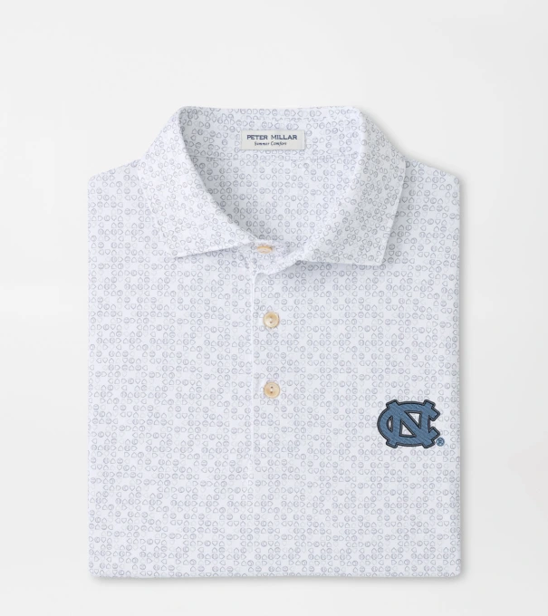 UNC Chapel Hill Bases Loaded Performance Jersey Polo in White