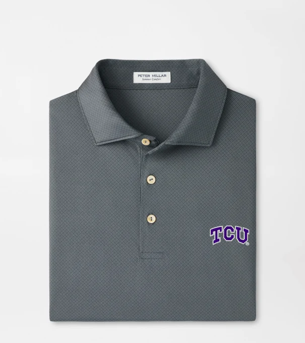 TCU Hugo Performance Jersey Polo in Iron