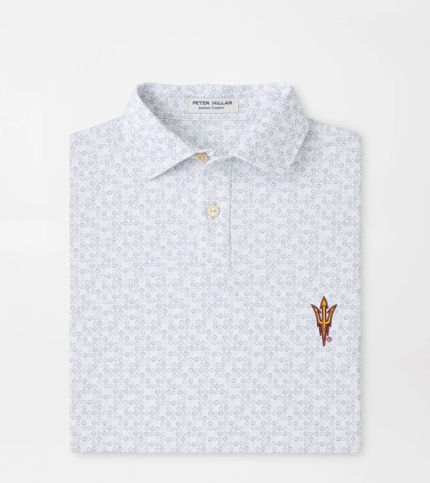 Arizona State Bases Loaded Youth Performance Jersey Polo in White
