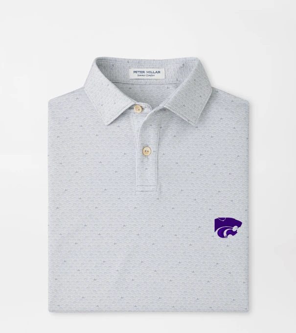Kansas State On The Ball Youth Performance Jersey Polo in British Grey