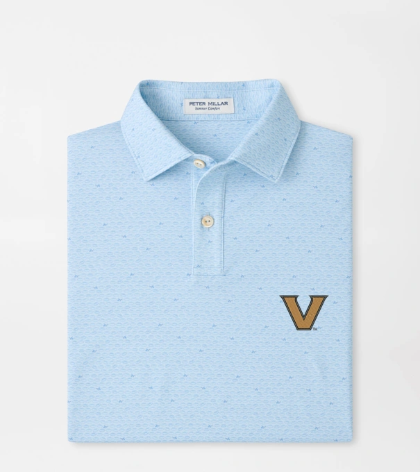 Vanderbilt On The Ball Youth Performance Jersey Polo in PALE BLUE