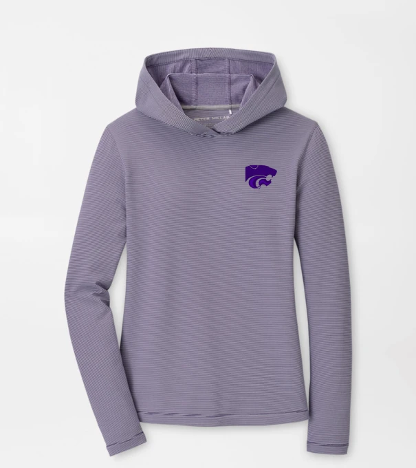 Kansas State Women's Pine Sugar Stripe Performance Hoodie in Purple2