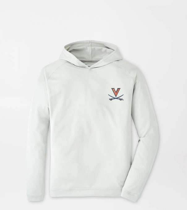 Virginia Pine Performance Hoodie in British Grey
