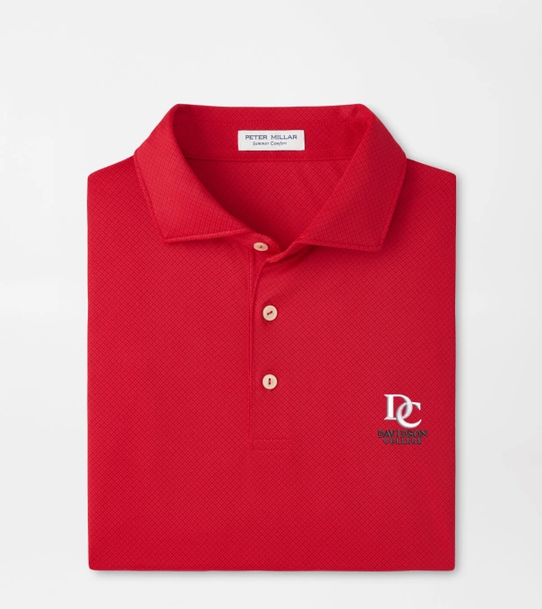 Davidson Hugo Performance Jersey Polo in Red3