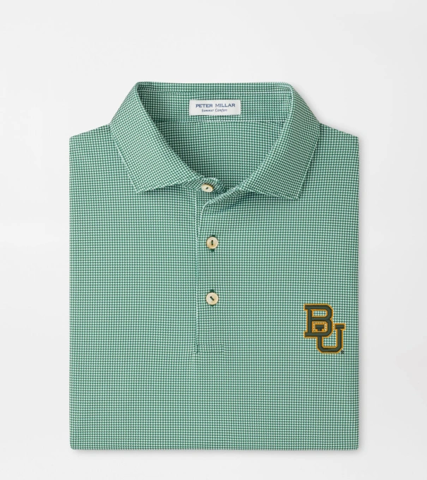 Baylor Border Performance Jersey Polo in Green1