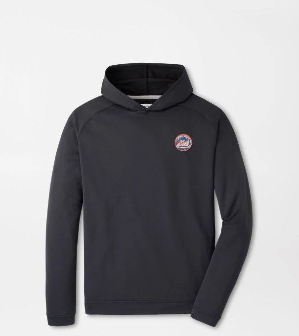 Cooperstown New York Mets Pine Performance Hoodie in Black