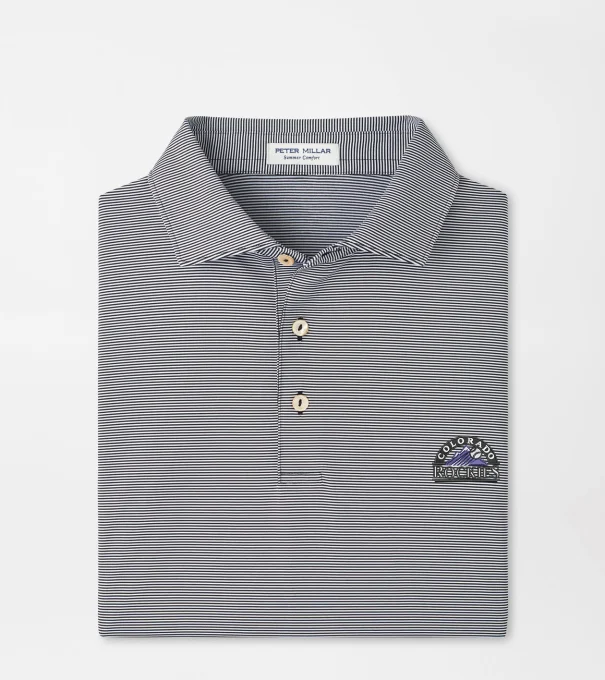 Cooperstown Colorado Rockies Jubilee Performance Jersey Polo in Black
