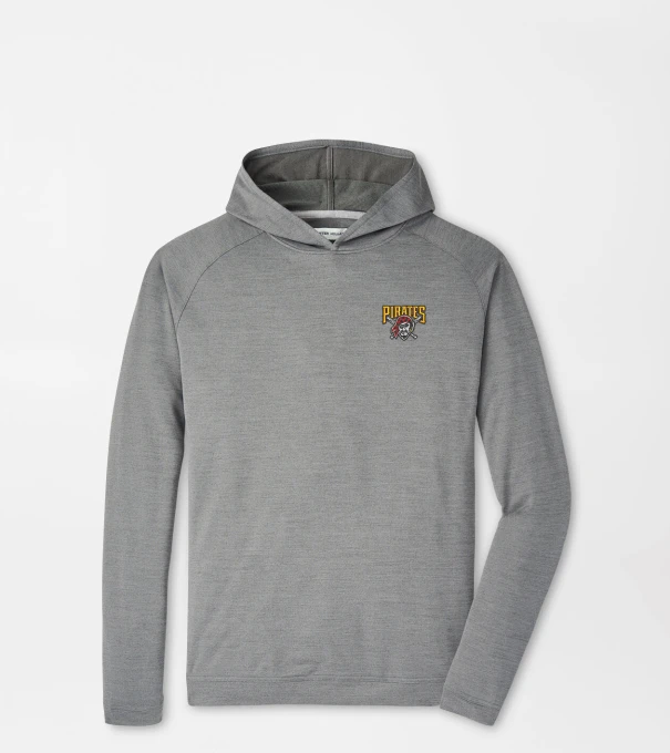 Cooperstown Pittsburgh Pirates Pine Performance Hoodie in Iron