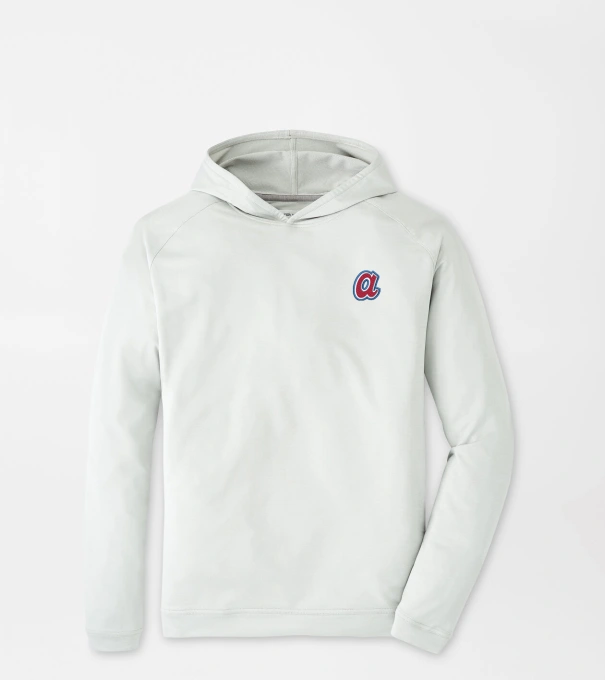Cooperstown Atlanta Braves Pine Performance Hoodie in British Grey