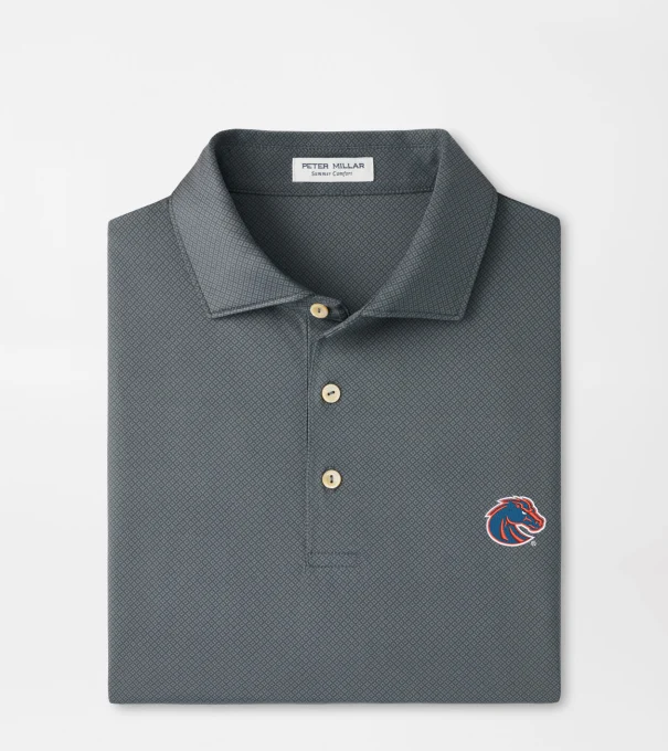 Boise State Hugo Performance Jersey Polo in Iron