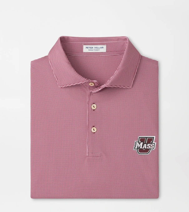 UMass Border Performance Jersey Polo in Maroon2