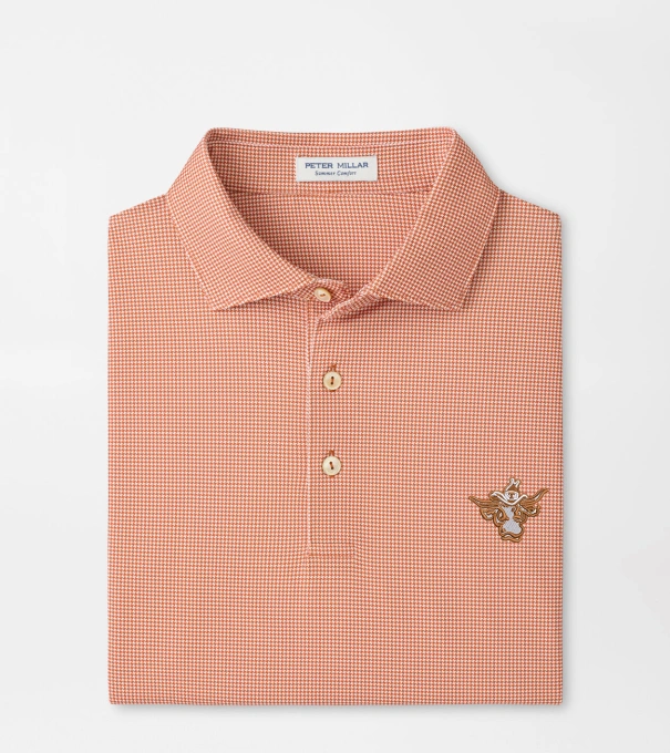 Texas Vault Border Performance Jersey Polo in Rust1