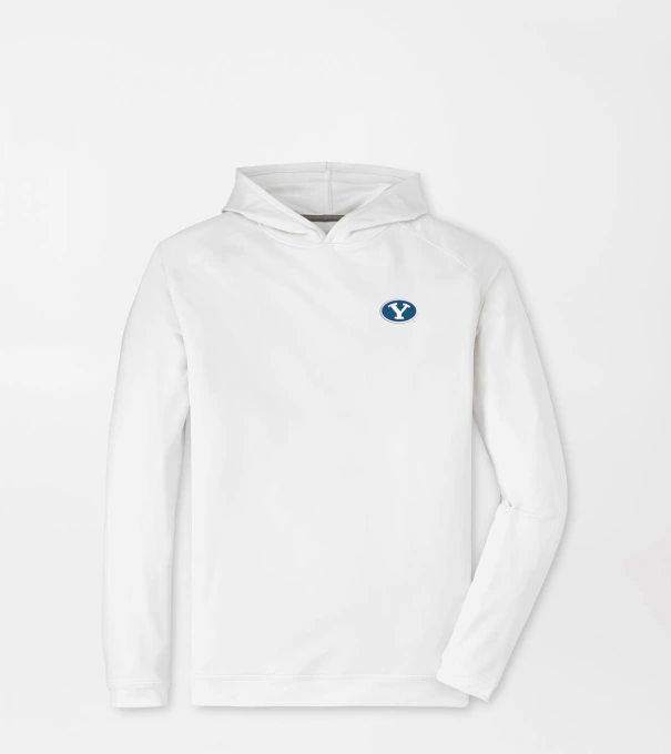 BYU Pine Performance Hoodie in White