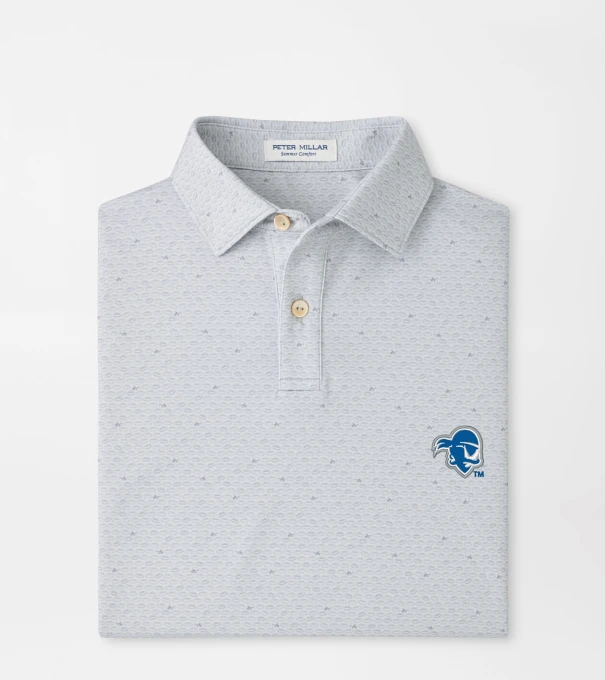 Seton Hall On The Ball Youth Performance Jersey Polo in British Grey