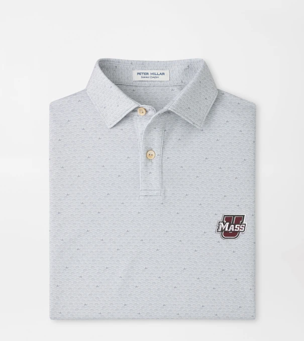 UMass On The Ball Youth Performance Jersey Polo in British Grey