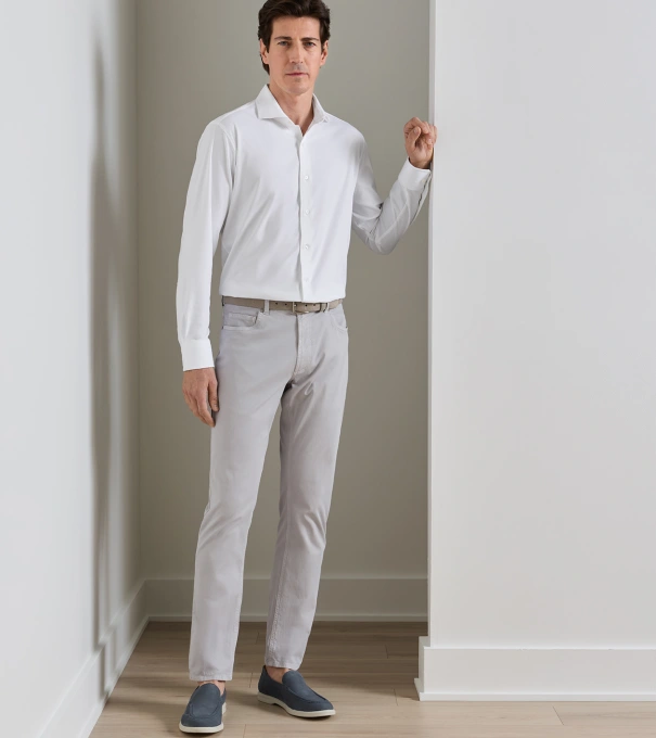 Wayfare Five-Pocket Pant in Platinum