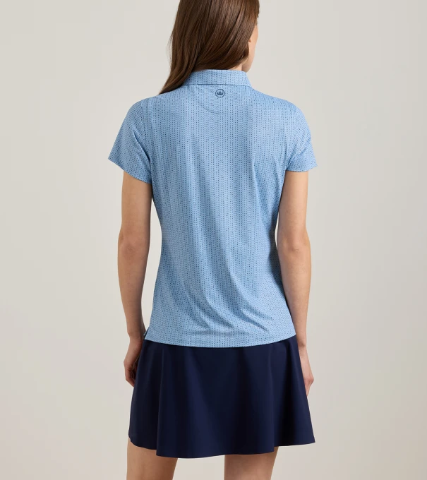 Herringbone Tees Short-Sleeve Jersey Polo in Multi