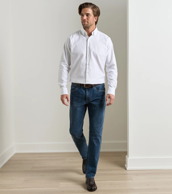 Crown Heritage Five Pocket Denim in INDIGO BLUE WASH