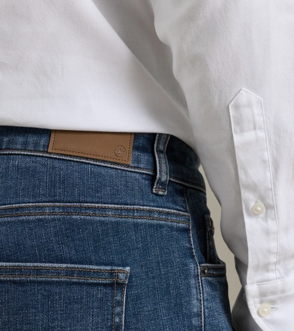 Crown Heritage Five Pocket Denim in INDIGO BLUE WASH