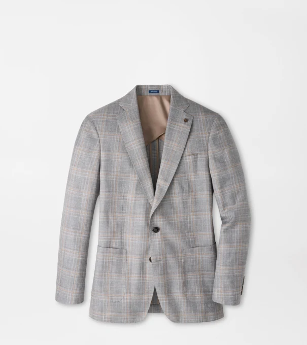 Denby Plaid Soft Jacket in Argento