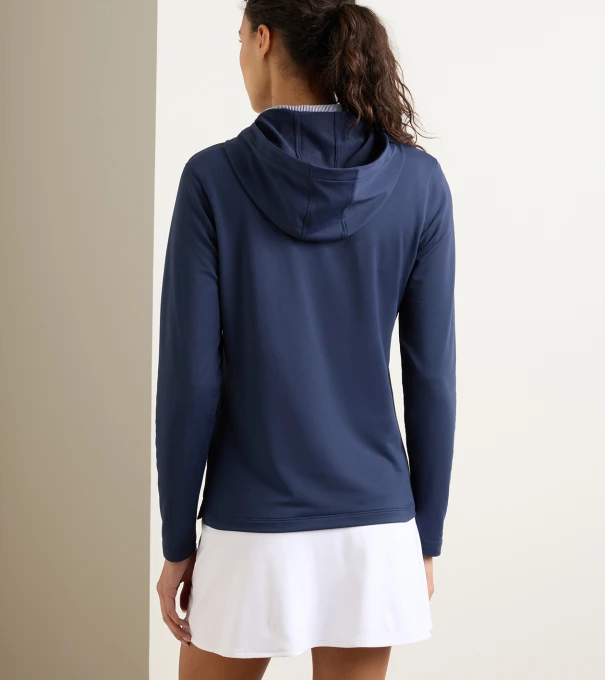 Women's Pine Performance Hoodie in Navy