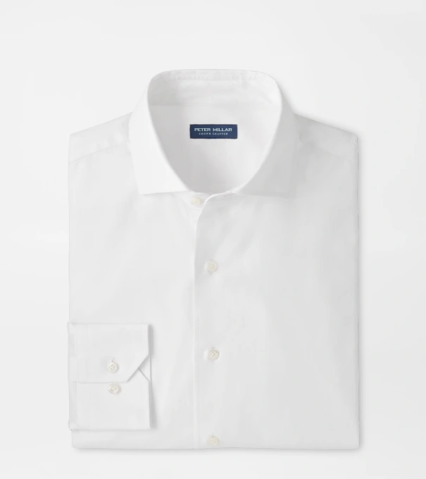 Mariner Sea Island Cotton Sport Shirt in White