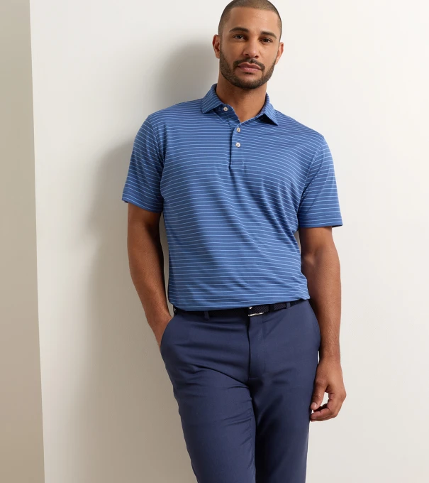 Winston Performance Mesh Polo in BALI BLUE