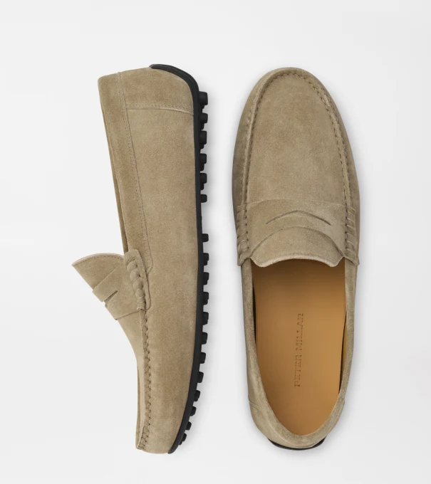 Suffolk Suede Driver in Driftwood