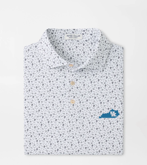 Kentucky Vault Kick Off Performance Jersey Polo in Gale Grey