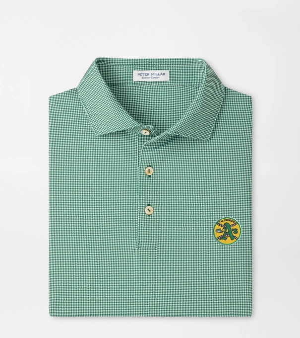 Cooperstown Athletics Border Performance Jersey Polo in Green1