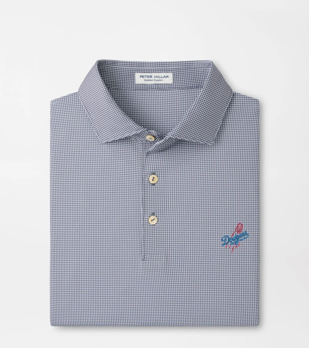 Cooperstown Los Angeles Dodgers Border Performance Jersey Polo in Iron