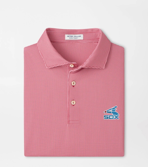 Cooperstown Chicago White Sox Border Performance Jersey Polo in Red3