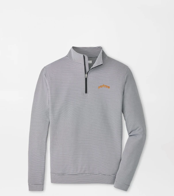Cooperstown San Diego Padres Perth Sugar Stripe Performance Quarter-Zip in Black/White