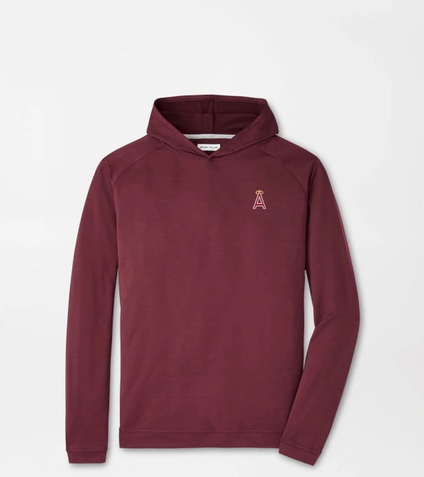 Cooperstown Los Angeles Angels Pine Performance Hoodie in Maroon3