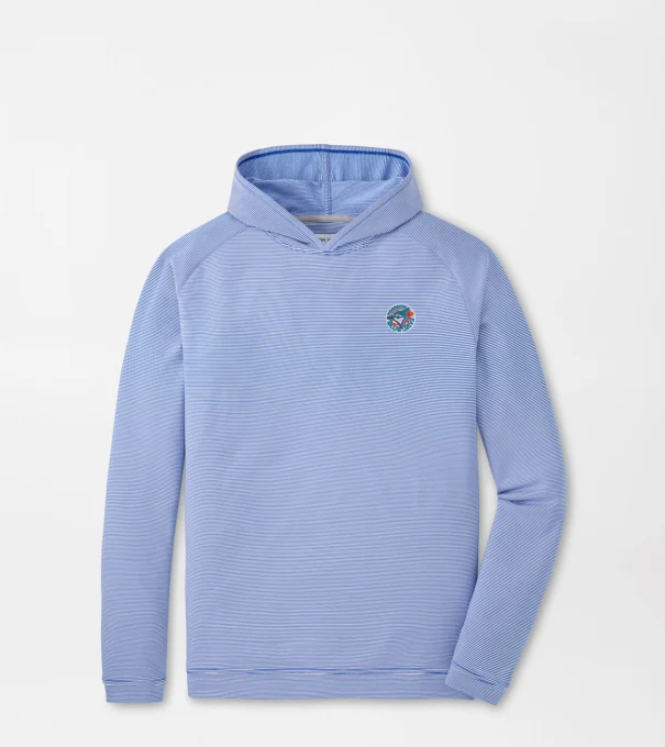 Cooperstown Toronto Blue Jays Pine Sugar Stripe Performance Hoodie in Blue3