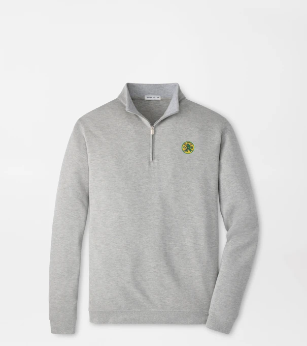 Cooperstown Athletics Crown Comfort Quarter-Zip Pullover in Light Grey