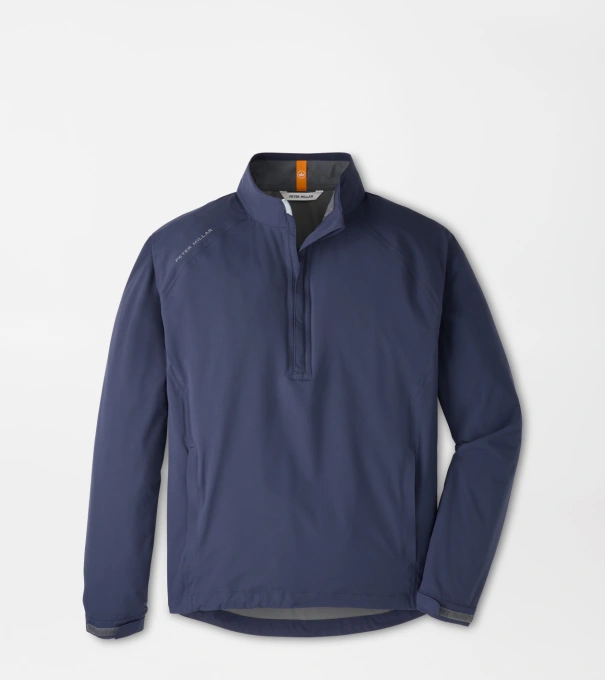 Shield Half-Zip Rain Shell in Navy