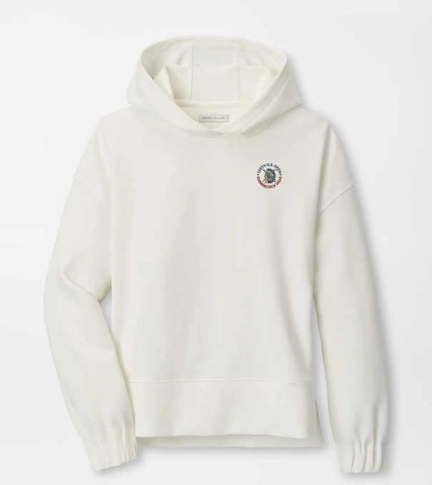 126th U.S. Open Flora Knit Hoodie in SOFT WHITE