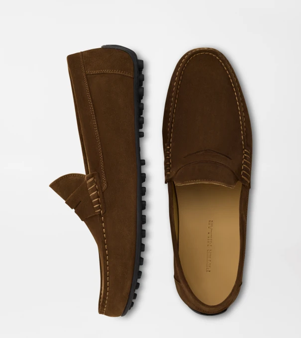 Suffolk Suede Driver in WALNUT