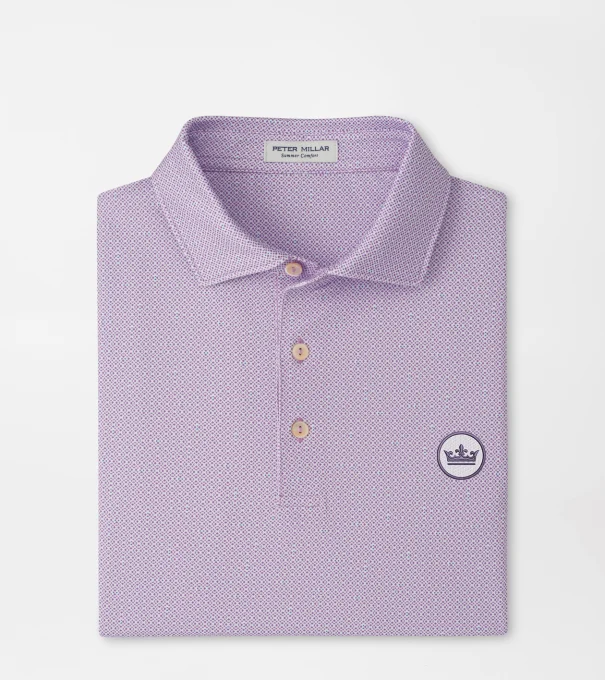 Crown Seal Ashgrove Performance Jersey Polo in PURPLE IRIS