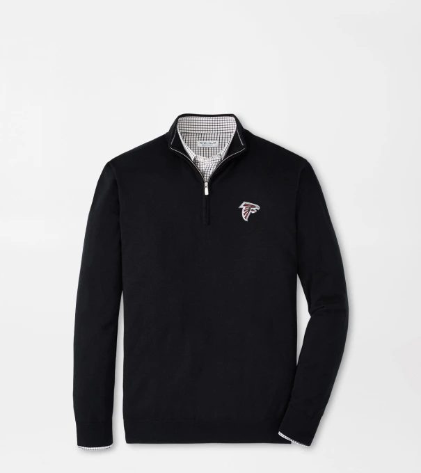 Atlanta Falcons Autumn Crest Quarter-Zip in Black