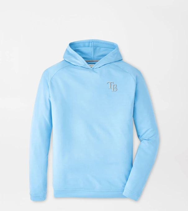 Tampa Bay Rays Pine Performance Hoodie in Cottage Blue