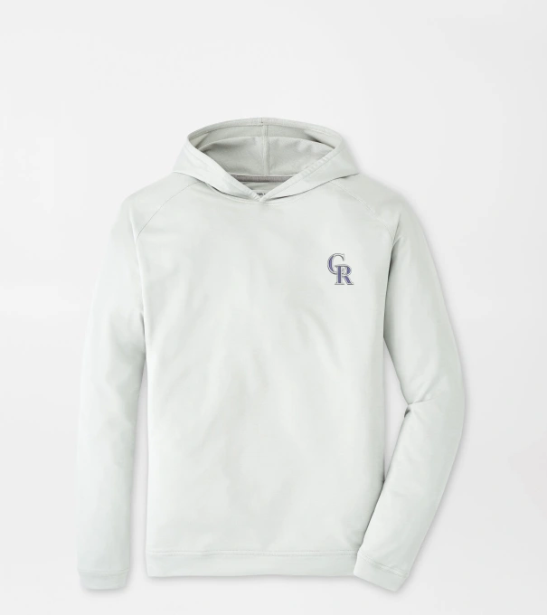 Colorado Rockies Pine Performance Hoodie in British Grey