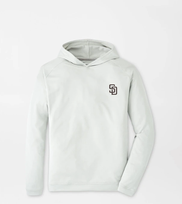 San Diego Padres Pine Performance Hoodie in British Grey