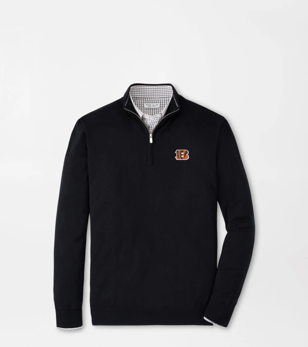 Cincinnati Bengals Autumn Crest Quarter-Zip in Black
